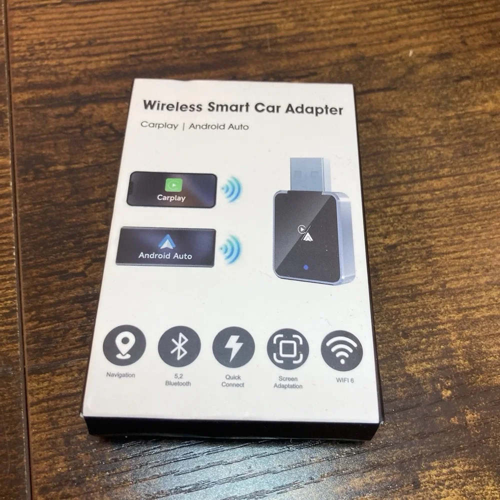 Wireless Carplay Adapter, Apple CarPlay and Android Auto Adapter 2 in‎ 1 Convert